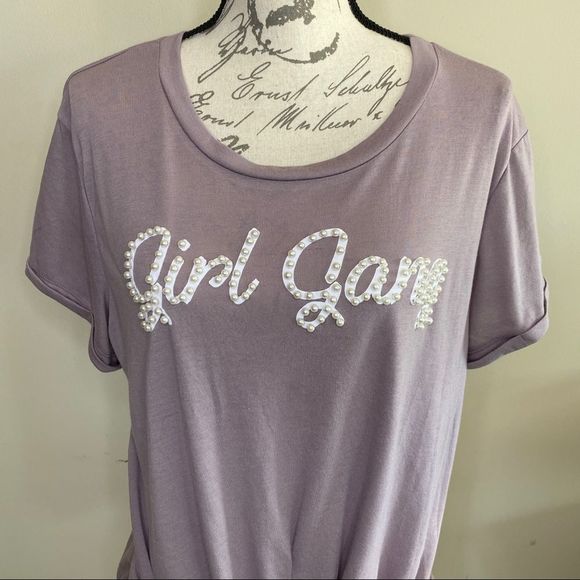 Miss Chievous Pearl Girl Gang shirt with Front Twist size XL - Picture 3 of 11
